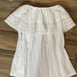 Free People Off the Shoulder Top Sz Medium